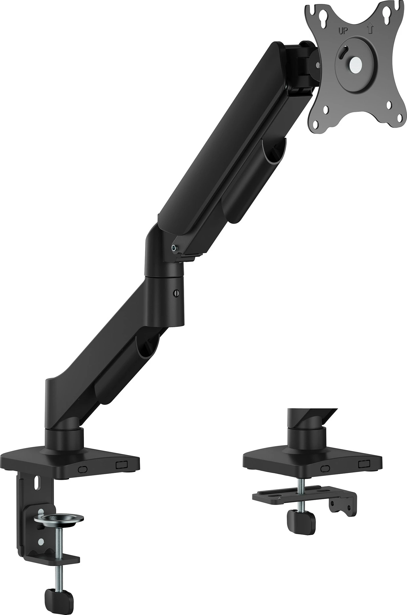 Mbajtëse monitori EQUIP 17-32 inç, krah me gas spring, 1 ekran, VESA 75x75/100x100, 9 kg, e zezë