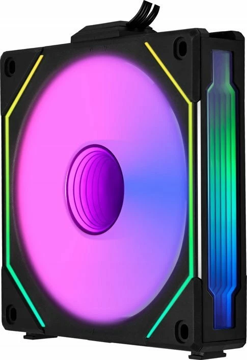 Ventilator PC Lian Li UNI FAN SL-INF 120 RGB Reverse Blade UF-RSLIN120-1B, 120mm ARGB PWM, 1 copë, i zi/gri