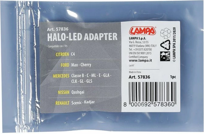 Adapter I Lampes Cit, Ford, Merc, Nissan, Renault