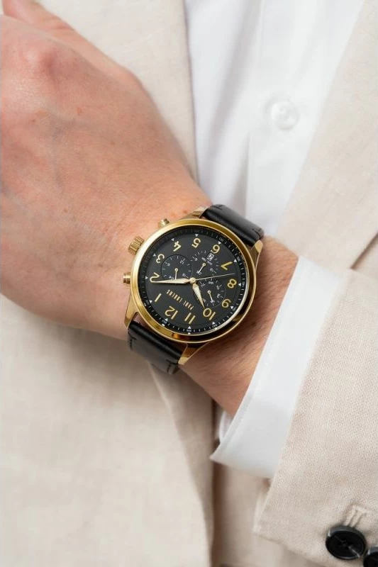 Orë dore për meshkuj Paul Lorens, e zezë