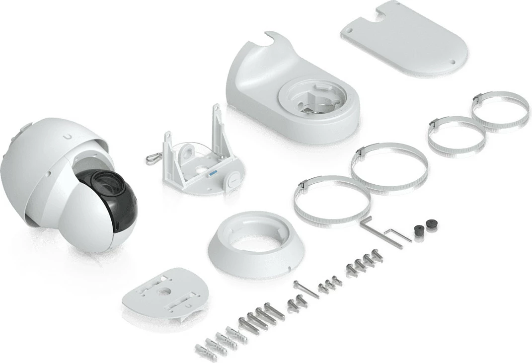 Kamerë sigurie Ubiquiti UVC-AI-PTZ-Precision-W, PTZ 360°, Gigabit Ethernet, MicroSD, e bardhë