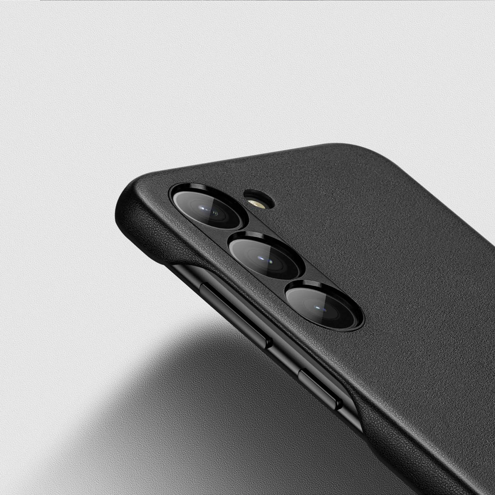 Mbështjellës Dux Ducis Grit për Samsung Galaxy S23+, lëkurë ekologjike, zi