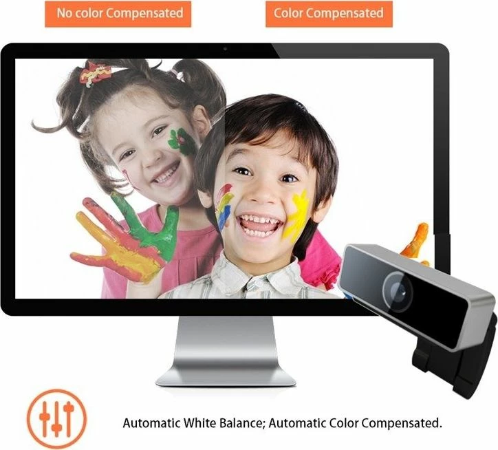 Webcam Coolcam NPC-166DU Full HD 1080p USB me mikrofon, e zezë
