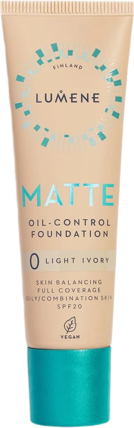 Fondatinë për femra Lumene Matte Oil-Control SPF20 0 Light Ivory, 30ml