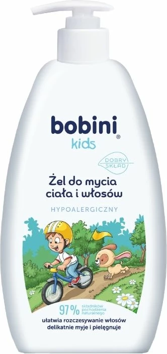 Xhel për trup dhe flokë për fëmijë Bobini 500ml
