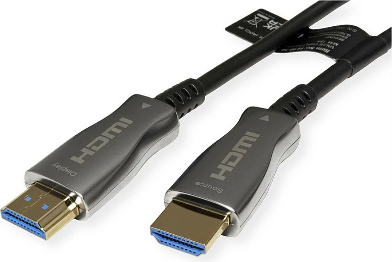 Kabllo HDMI VALUE 14.99.3479, 15 m, HDMI 2.0, 4K@60Hz, HDR, 3D, e zezë