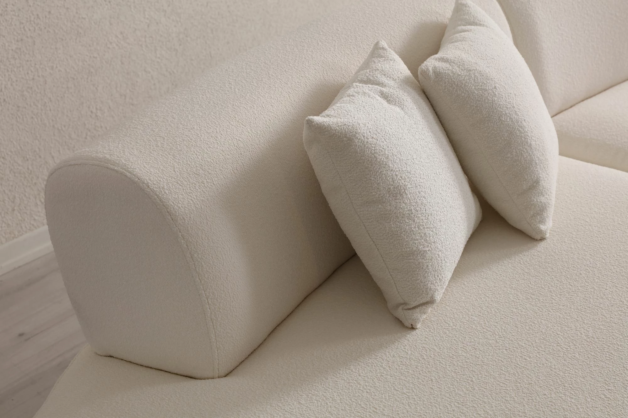 Këndare Atelier del Sofa, ngjyrë krem, U-shape, (L1 + 01 + 1R) - Corner v2