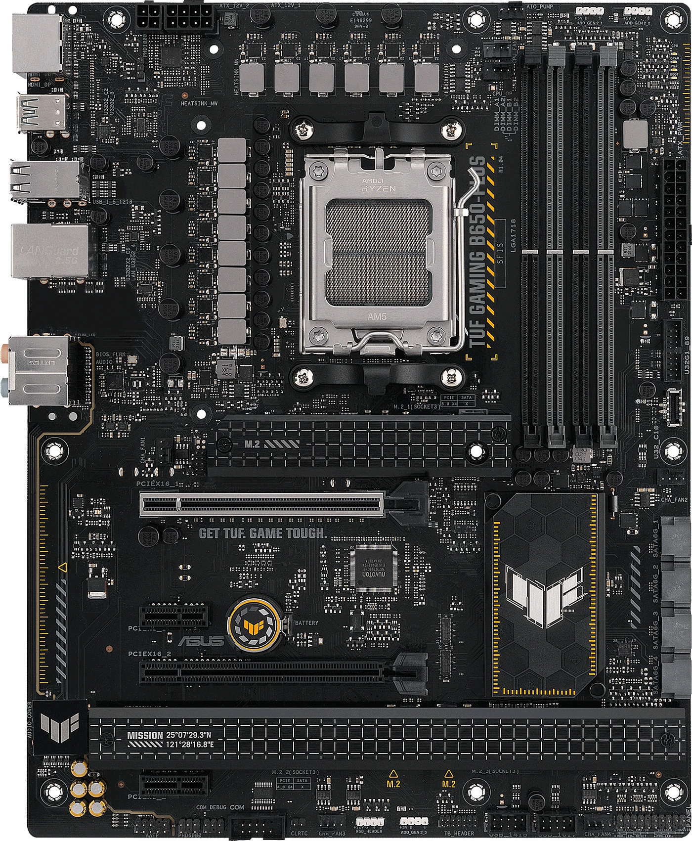Pllakë amë ASUS TUF GAMING B650-PLUS, AMD, Socket AM5, DDR5-SDRAM, 128 GB