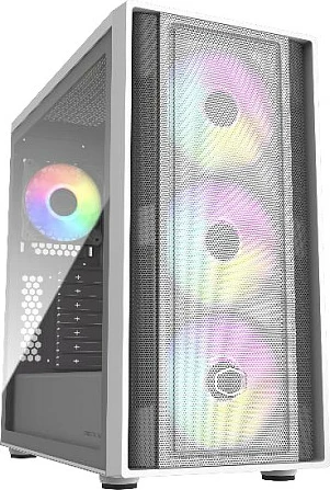 Kasë Cooler Master MasterBox 600, bardhë, me dritare xhami, RGB