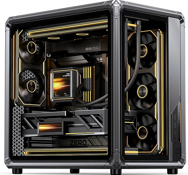 Kasë Jonsbo X400, Midi-Tower ATX, xham i temperuar, gri