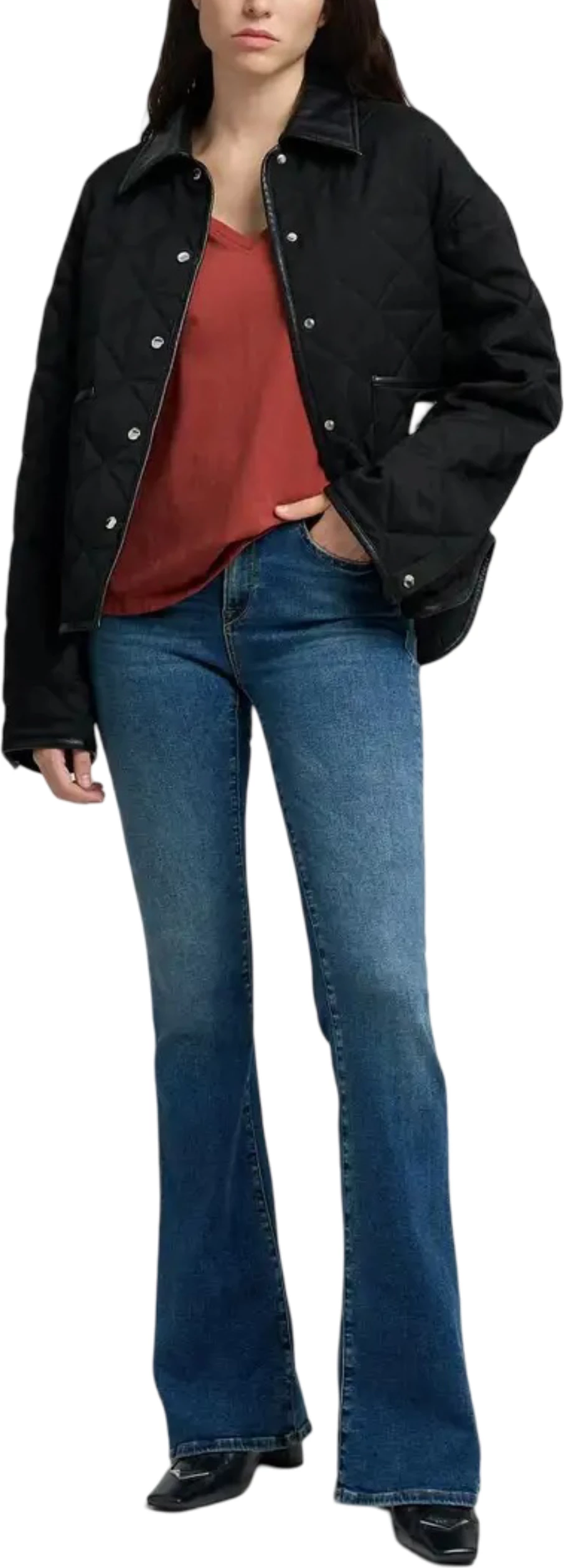 Xhinse bootcut për femra Replay Newluz Flare WLW689.000.805 723, denim [Madhësia: W32 L32]