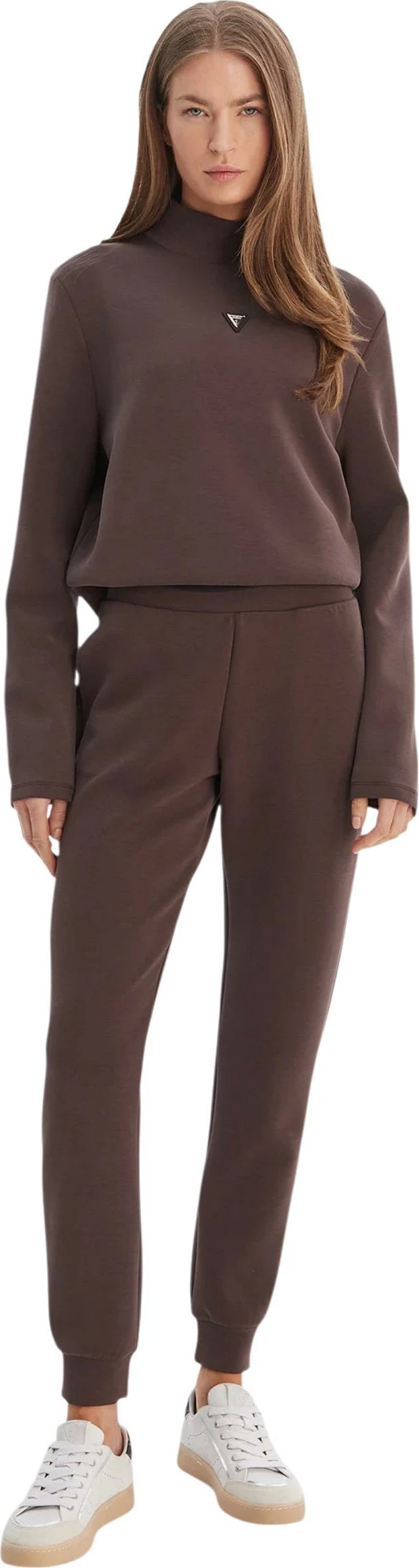Pantallona sportive për femra Guess Active Olympe Long Pants V4YB08 KCAY2, ngjyrë kafe [Madhësia: S]