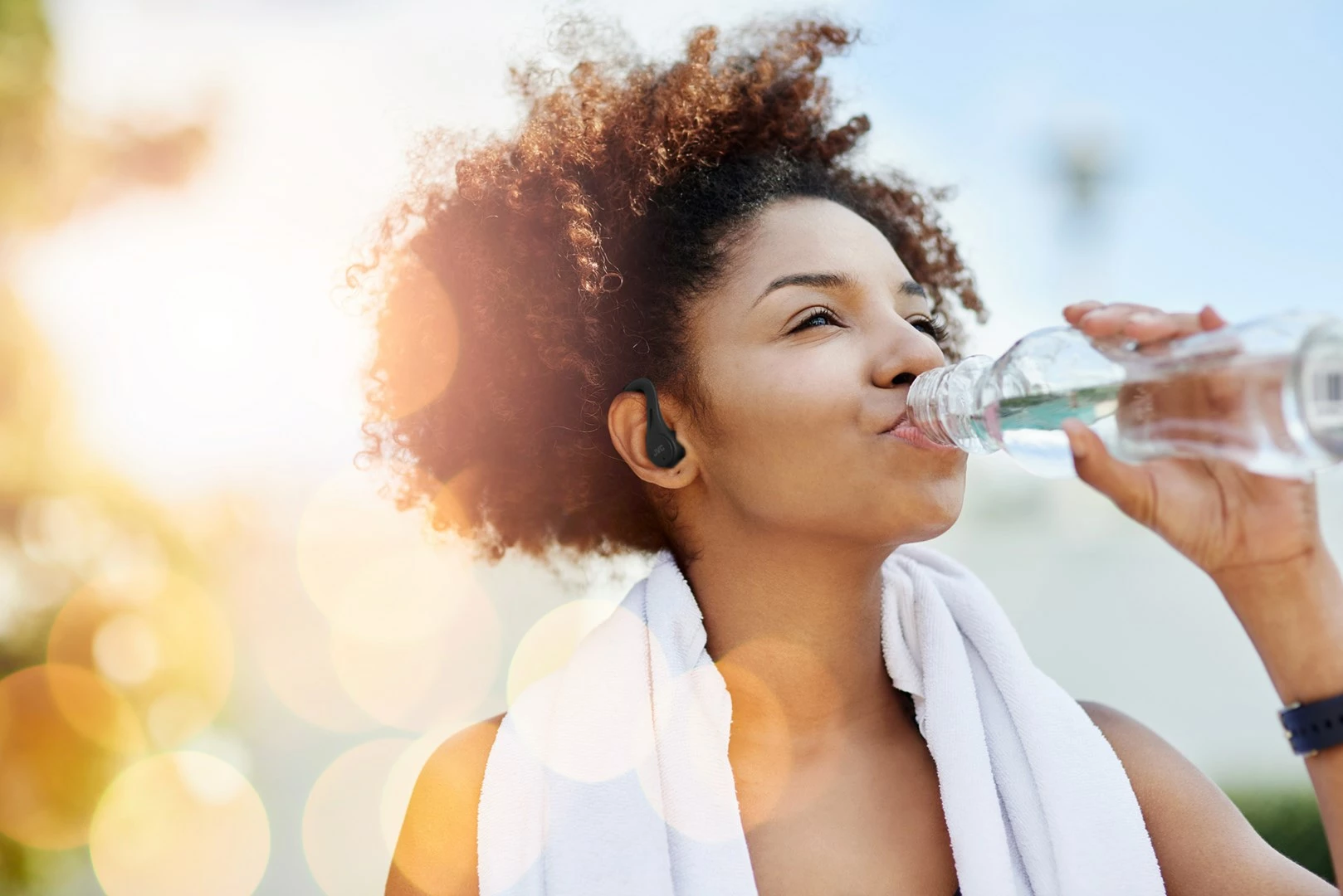 Kufje JVC HA-EC25T, True Wireless, Bluetooth 5.1, Ear-hook, të zeza