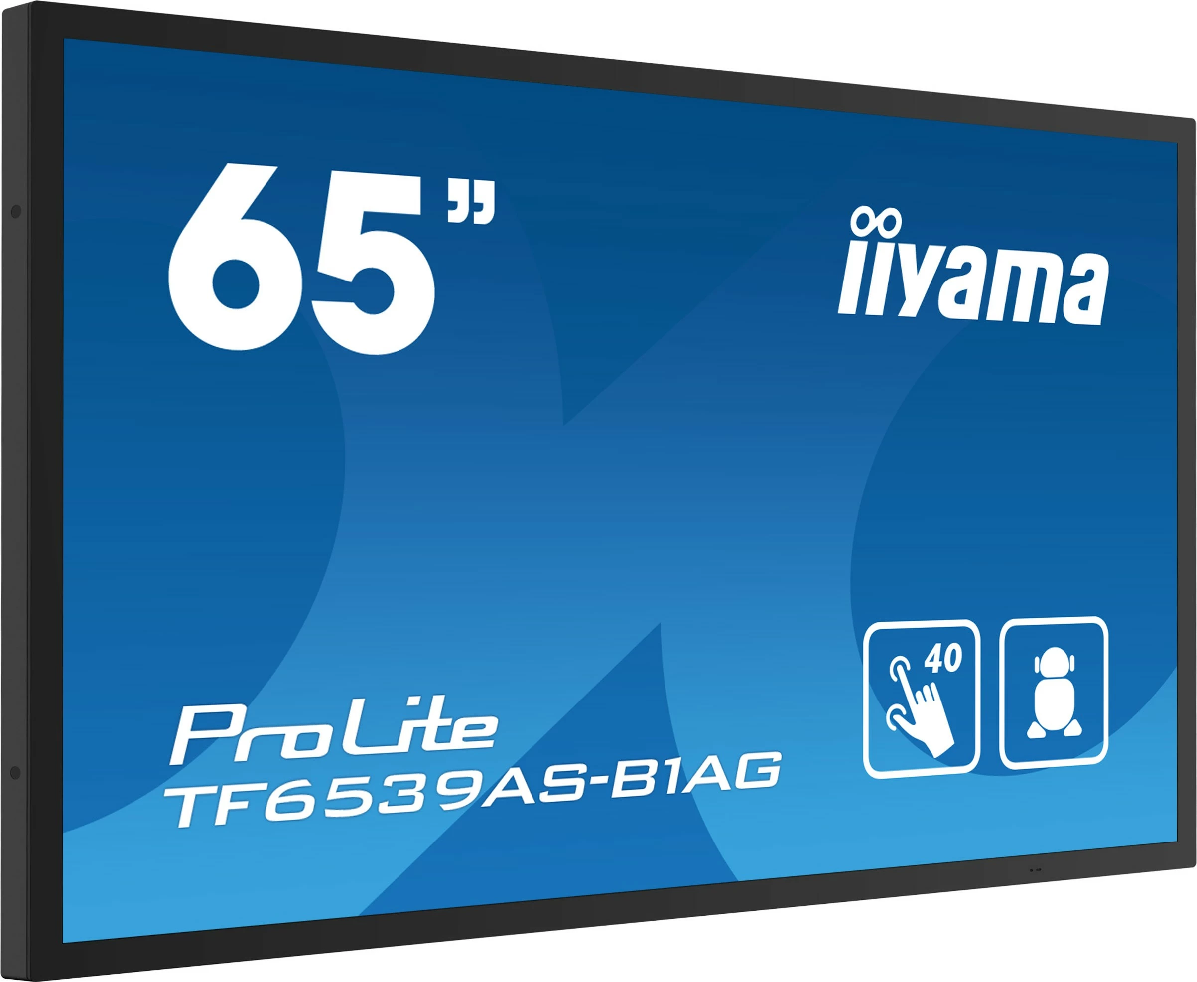 Ekran interaktiv iiyama TF6539AS-B1AG, 64.5", LED, 4K, Android OS