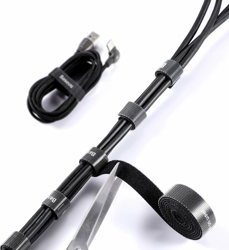 Rrip Velcro për menaxhim kabllosh Baseus ACMGT-F01, 3m, i zi