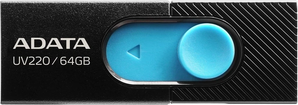 USB flesh Adata UV220, type-A, 64GB, e kaltër/e zezë
