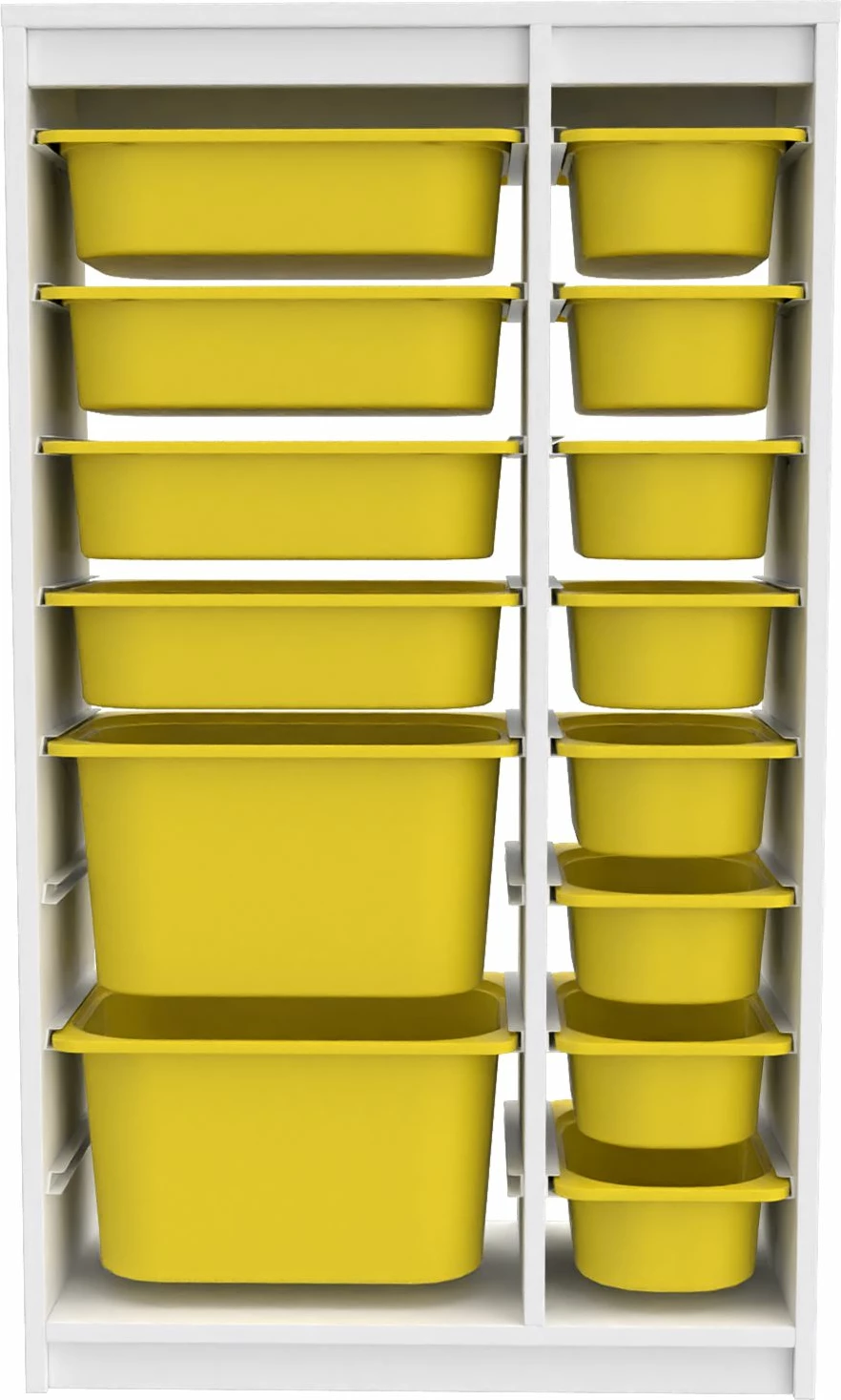 Dollap multifunksional, i bardhë dhe i verdhë, Hanah Home Montana Xs 2D4N8U