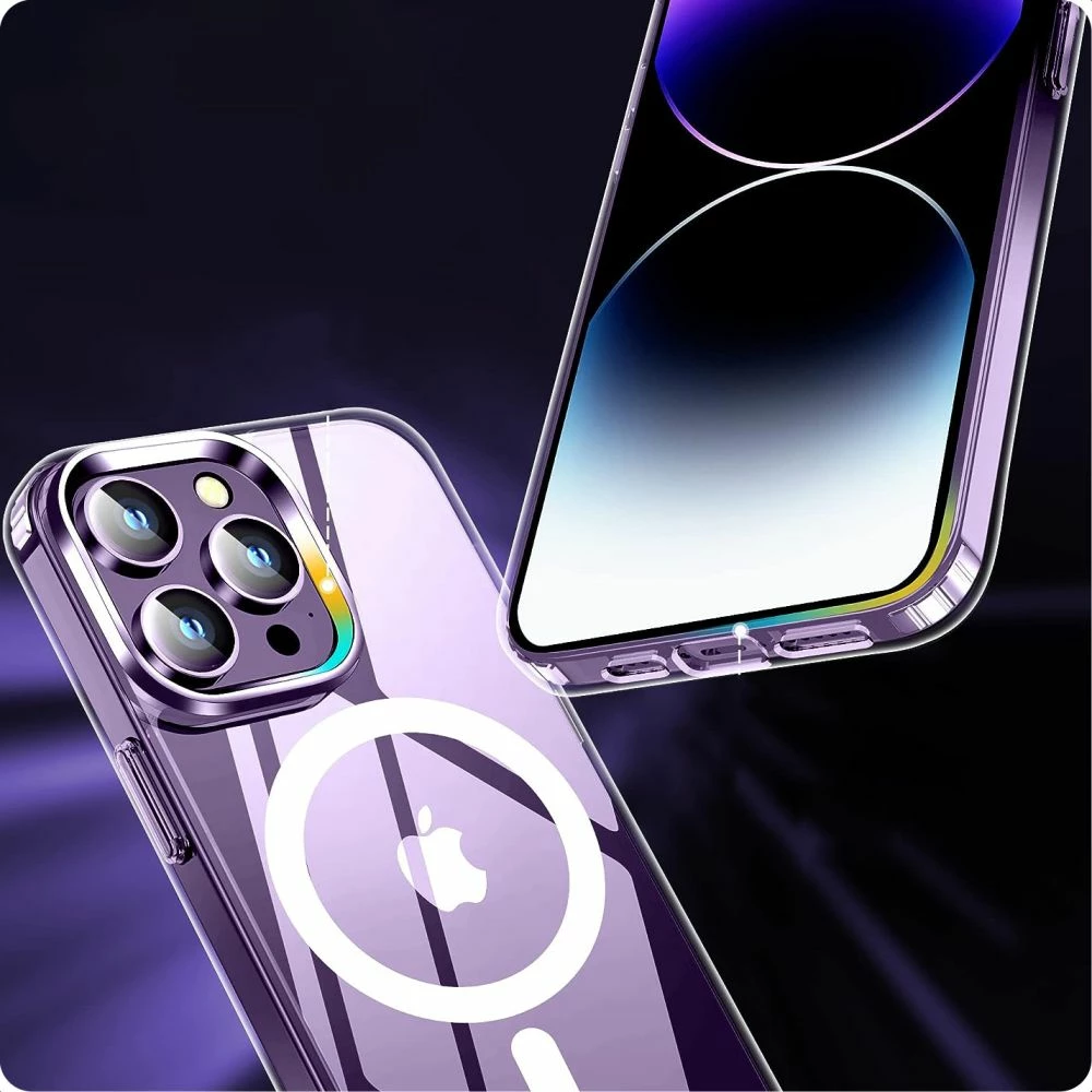 Mbështjellës Tech-Protect FlexAir Hybrid MagSafe për iPhone 15, Transparent
