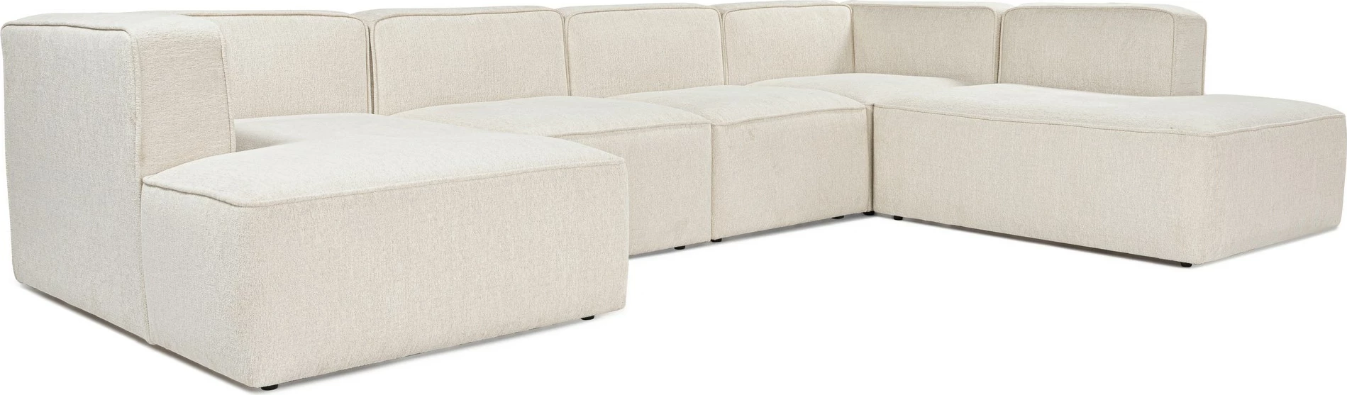 Këndore Atelier del Sofa More M (M5-M1-M1-M2-M3), krem