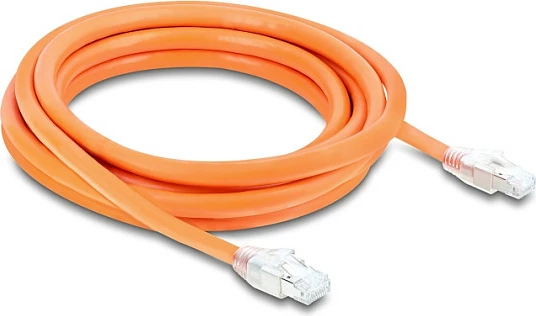 Kabllo rrjeti DeLOCK Cat 8.1 S/FTP RJ45 3m, 40Gbps, portokalli