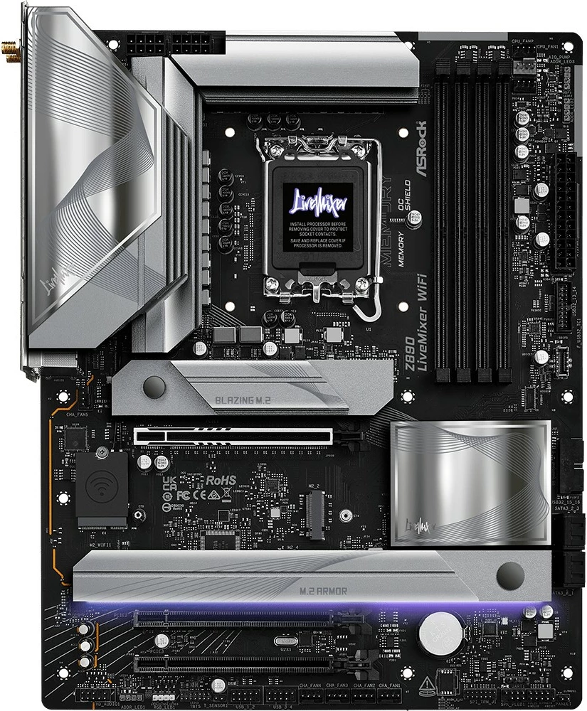 Pllakë amë ASRock Z890 LiveMixer WiFi, Intel, WiFi, e zezë
