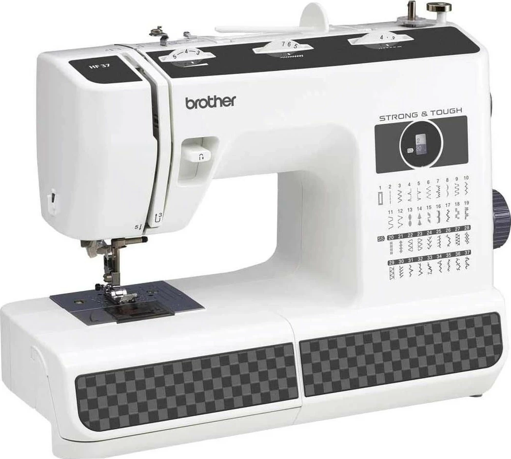 Makine qepje Brother HF37, mekanike, 37 programe, bardh e zi
