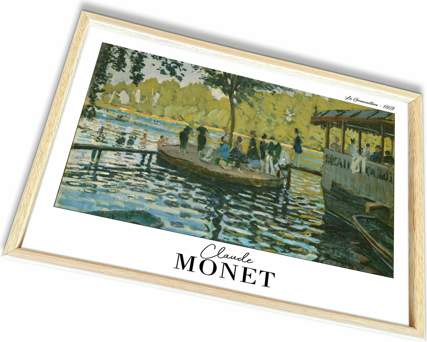 Pikturë dekorative me kornizë, Wallity, 4262AHSMONET-006, shumëngjyrëshe