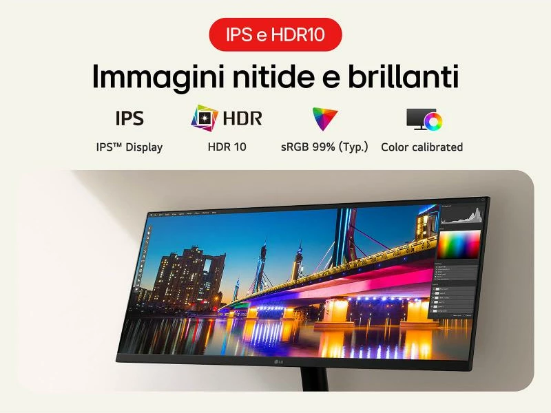 Monitor LG 29U511A-B 29 inch UltraWide FHD 2560x1080 IPS HDR 100Hz, zi