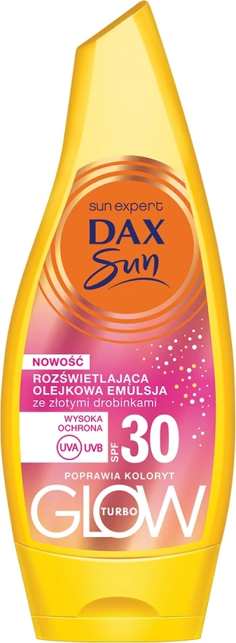 Emulsion vajor ndriçues për trup Dax Sun SPF30 për femra, 175ml