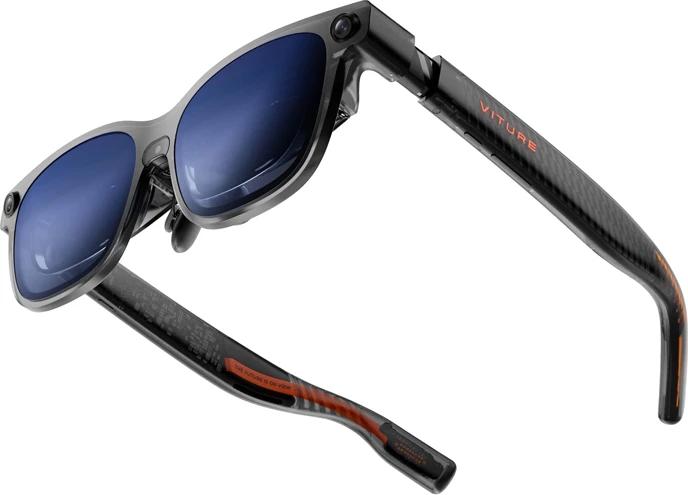 syze XR Viture Luma Ultra Micro‑OLED 1200p 120 Hz 52° FOV HARMAN audio gri transparente/blu