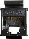 Kupler keystone RJ-45 LogiLink NK4014, femër-në-femër, Cat.6A, flat, i zi