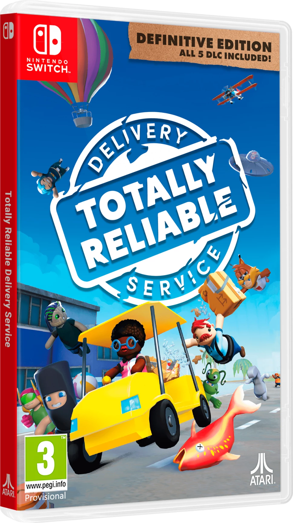 Lojë Nintendo Switch Atari Totally Reliable Delivery Service: Definitive Edition, PEGI 3, me 5 DLC të përfshime
