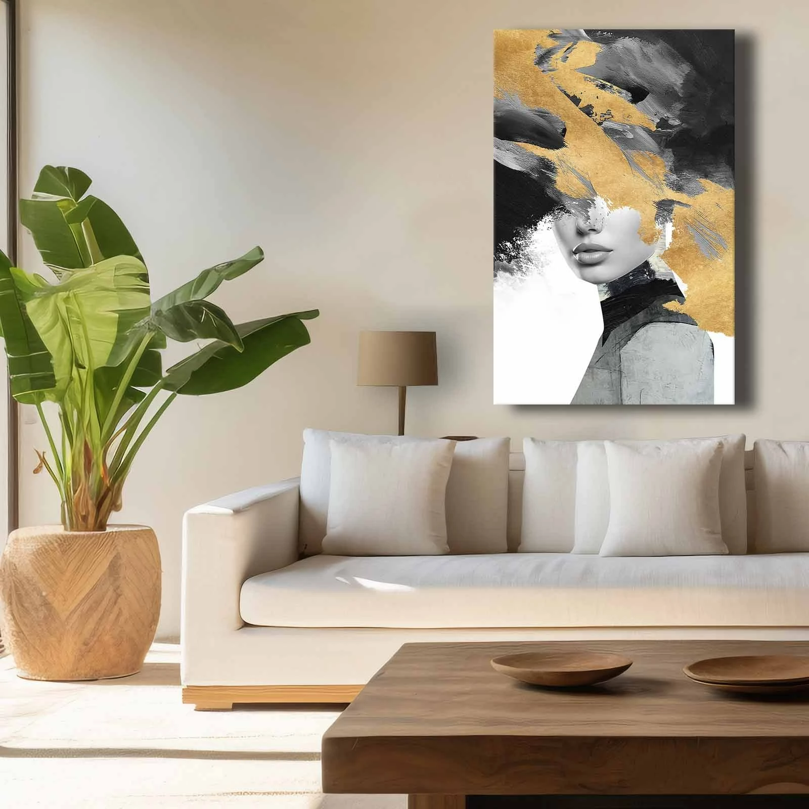 Pikturë dekorative në kanavacë, shumëngjyrëshe, 45x70cm, Wallity 4570softc-014