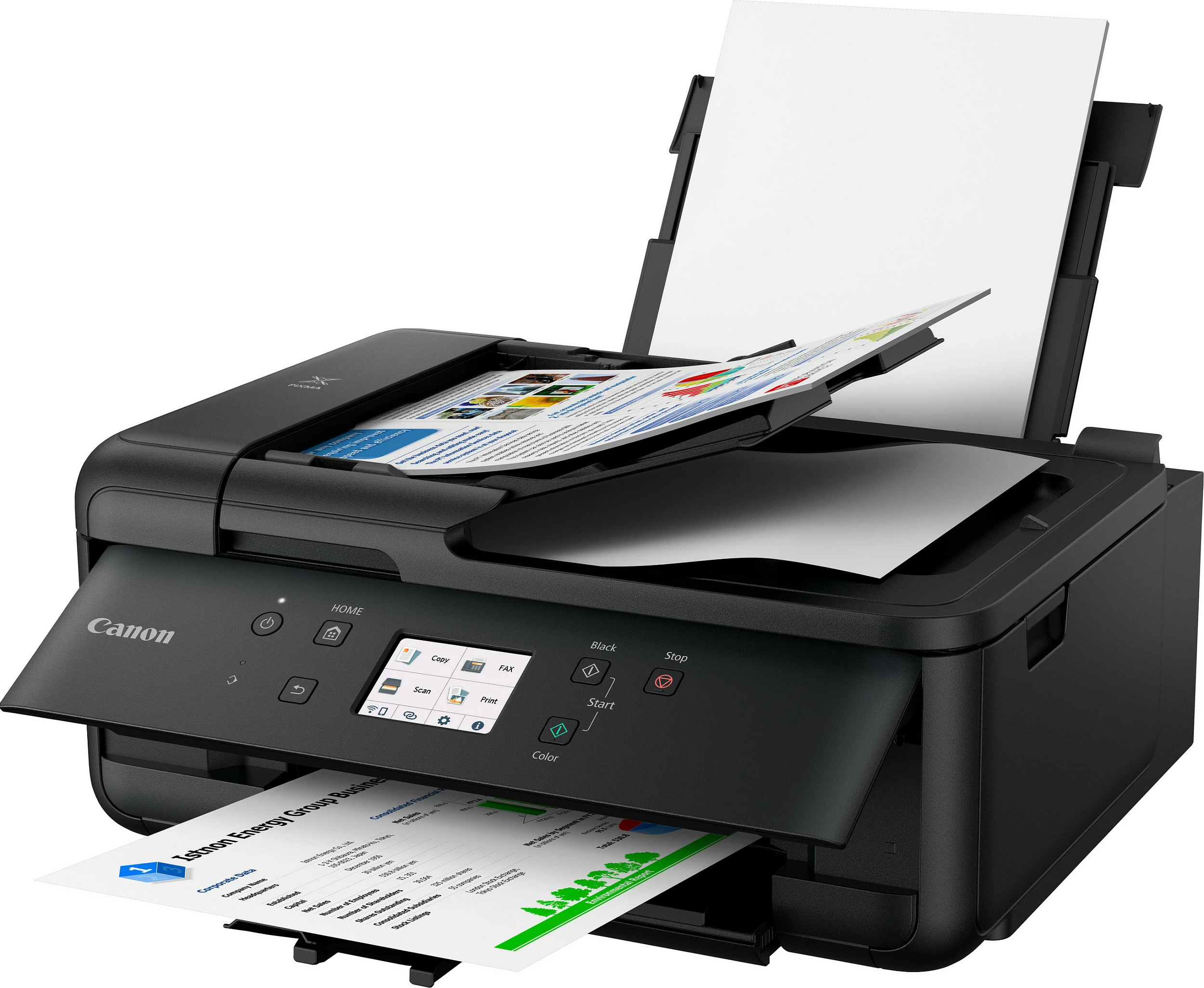 Printer multifunksional Canon PIXMA TR7650, Wi‑Fi, USB, duplex, ADF, i zi