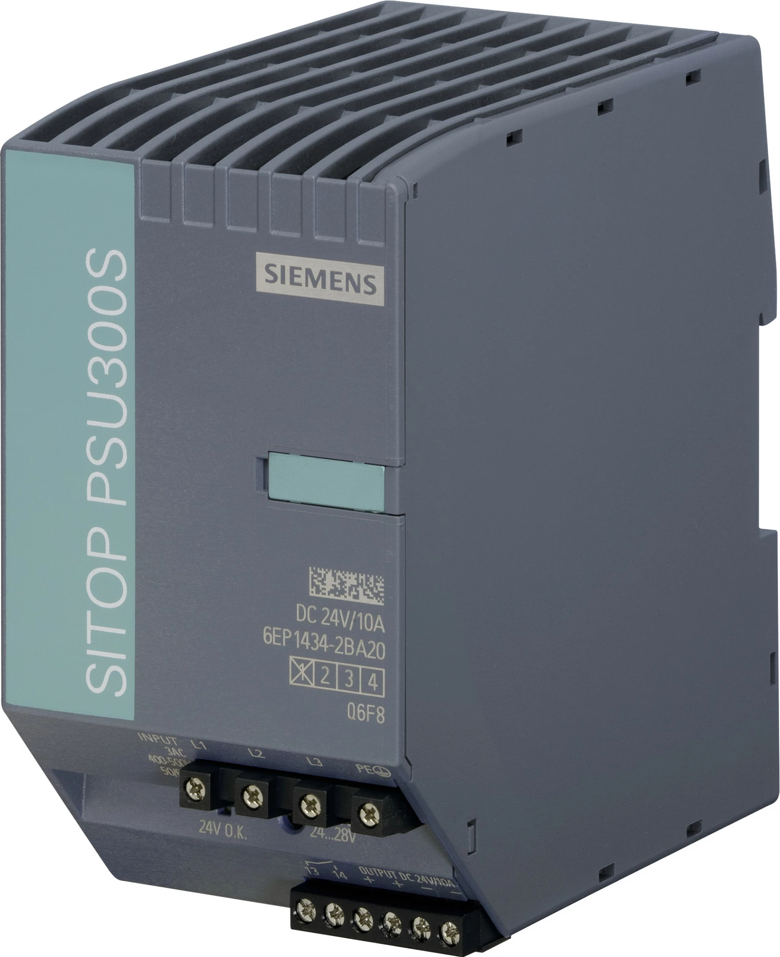 Furnizues energjie Siemens SITOP PSU300S 6EP1434-2BA20, 24V DC 10A 240W, 3-fazor, gri