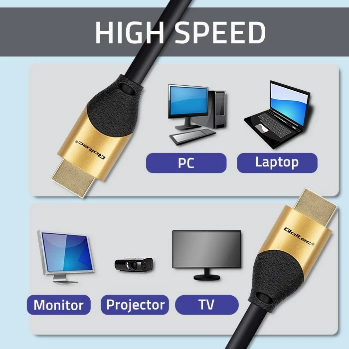 Kabllo HDMI Qoltec 50356, Ultra high speed 8K, 3m, Ari
