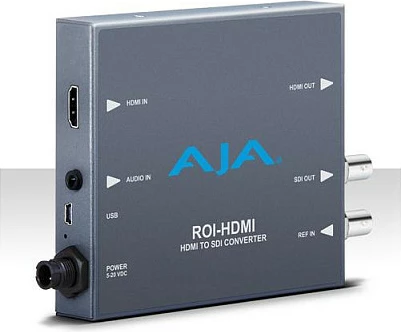 Konvertues video AJA ROI-HDMI, HDMI në SDI, HDMI In/Out, SDI Out, gri