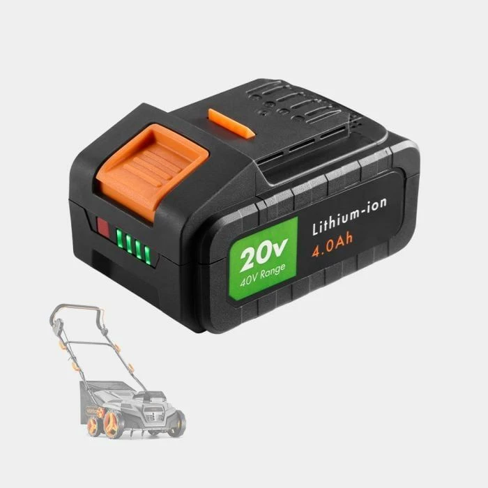 Bateri Lithium-Ion 20V 4Ah VonHaus 3519020, 40V Range, zezë/portokalli
