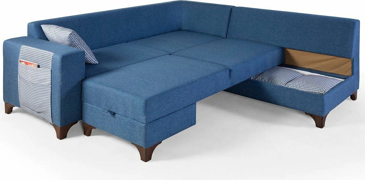 Kënd-sofë krevati Loft, ngjyrë kaltër, Atelier del Sofa
