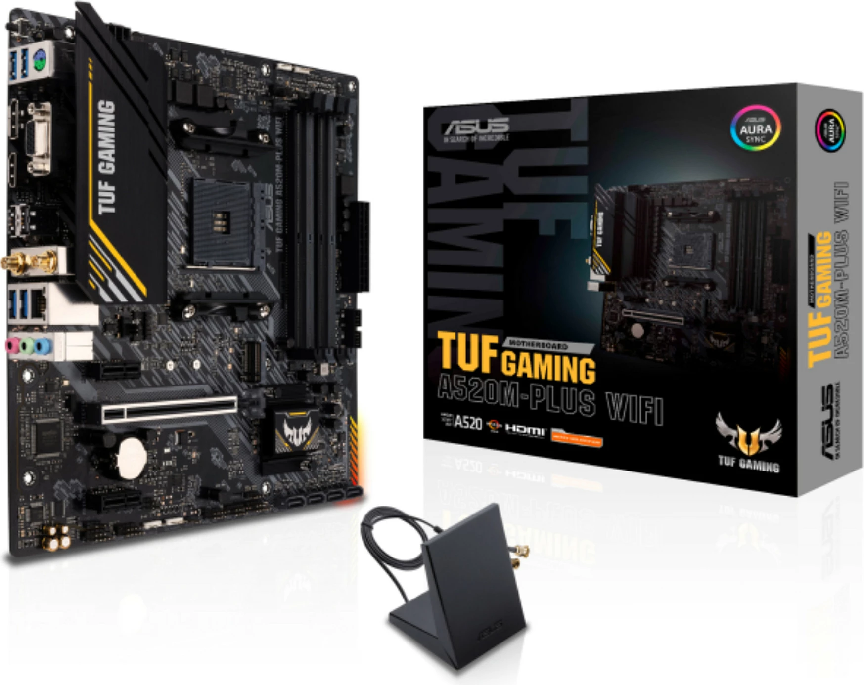 Pllakë amë ASUS TUF GAMING A520M-PLUS WIFI, Socket AM4, DDR4-SDRAM, 128 GB
