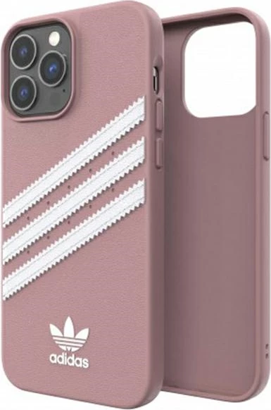 Mbështjellës Adidas OR Moulded Case PU për iPhone 13 Pro Max 6.7", rozë/bardhë