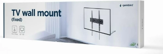 Mbajtëse muri për TV Gembird WM-55F-02, 32-55 inç, 40 kg, e zezë