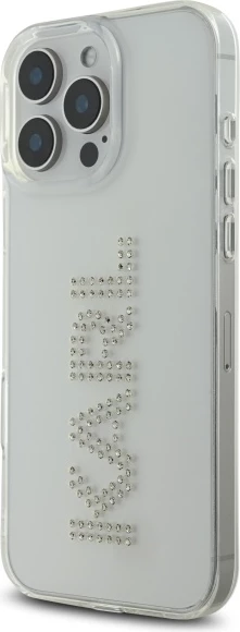 Mbështjellës Karl Lagerfeld KLHCP16XHKLSTDCT për iPhone 16 Pro Max 6.9", transparent