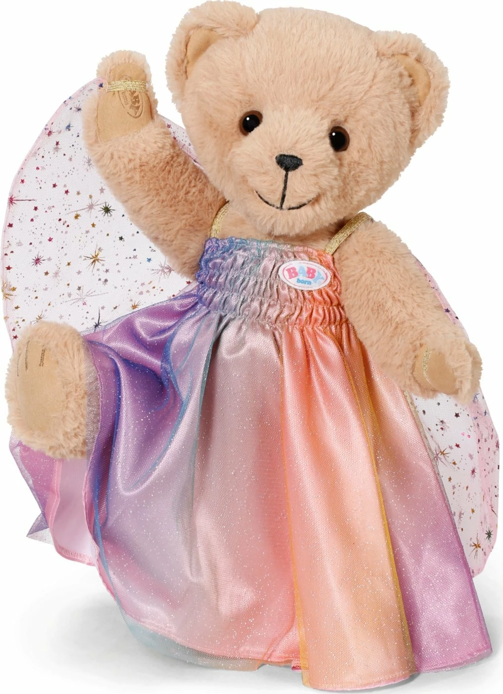 Fustan për kukull Zapf BABY BORN Rainbow Dress 43cm 836132 shumëngjyrësh (me krahë, me varëse)