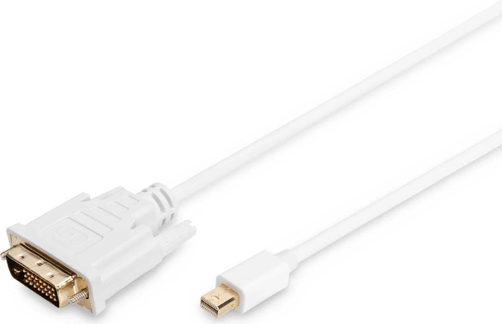 Kabëll adapter Digitus Mini DisplayPort në DVI-D, 2m, i bardhë