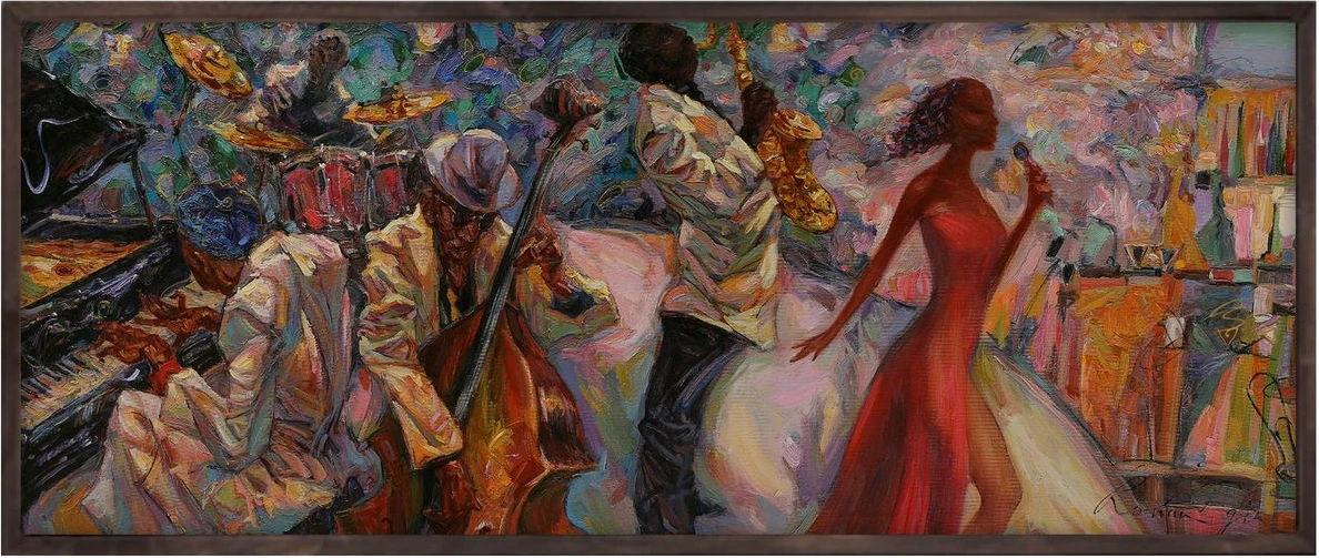 Pikturë dekorative me kornizë, MDF, Wallity, Artsmdfyty54-7033, shumëngjyrëshe, 33x70cm
