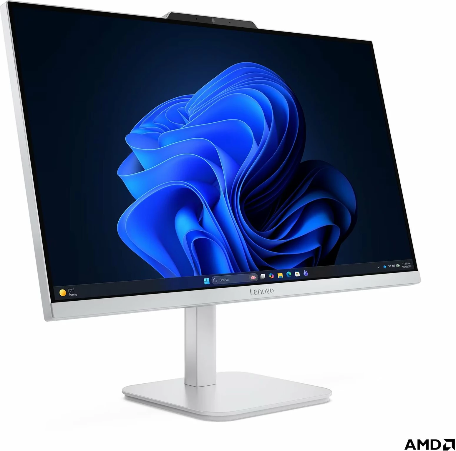 Lenovo A105 24 F0JS All-in-One AMD Ryzen 5 40, RAM 16GB, SSD 512GB, Radeon 610M, 23.8" 1920 x 1080 (Full HD) @ 100 Hz, Windows 11 Home