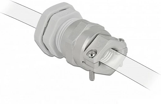 Glandë kablli DeLOCK PG13.5, IP68, 6-12 mm, drejt, metal/plastik, gri