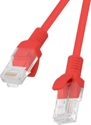 Kabel Lanberg Patchcord UTP Cat.5e, 30m, i kuq