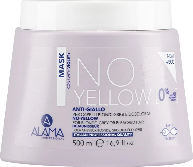 Maskë për flokë për femra Alama No Yellow, 500ml